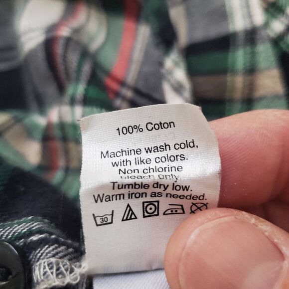 Madewell Oversized Classic Boyfriend Flannel Tartan Button-down Shirt sz Sm - Picture 11 of 12